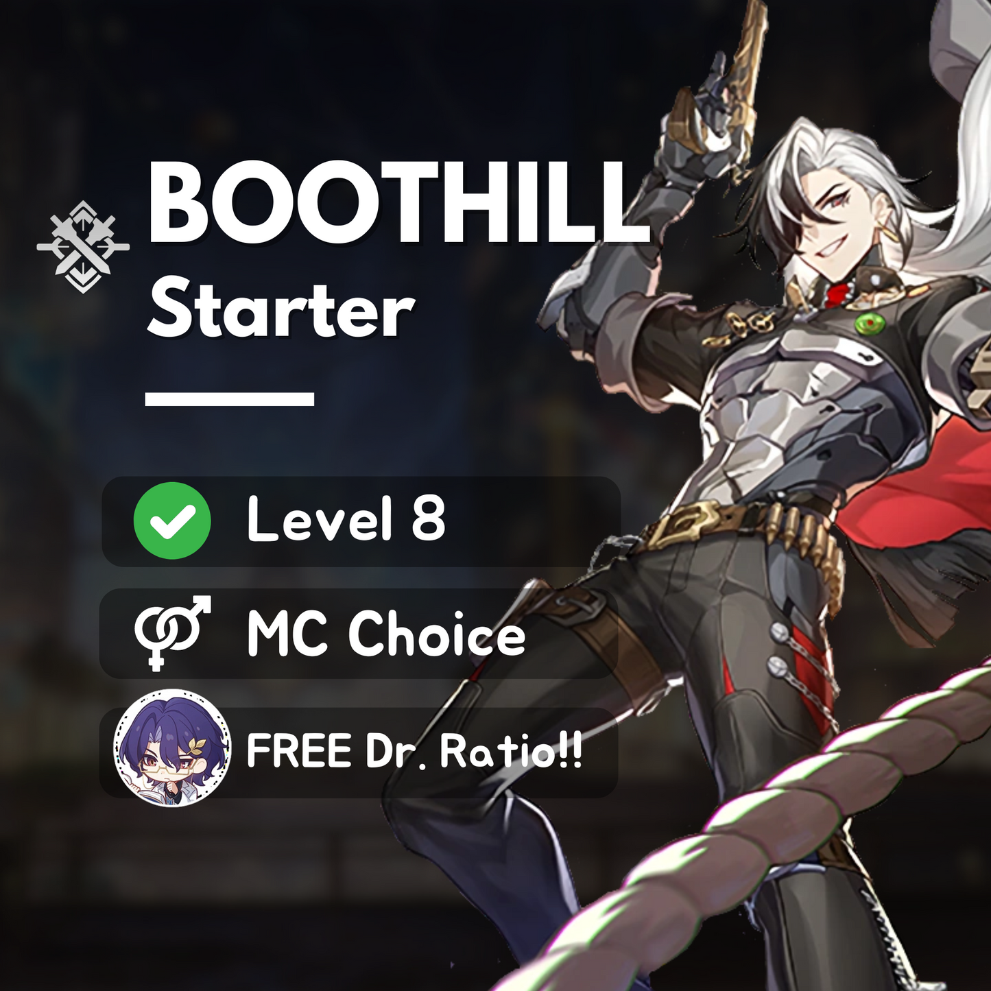 Honkai Star Rail Boothill Starter Account with Bronya or Signature Lightcone