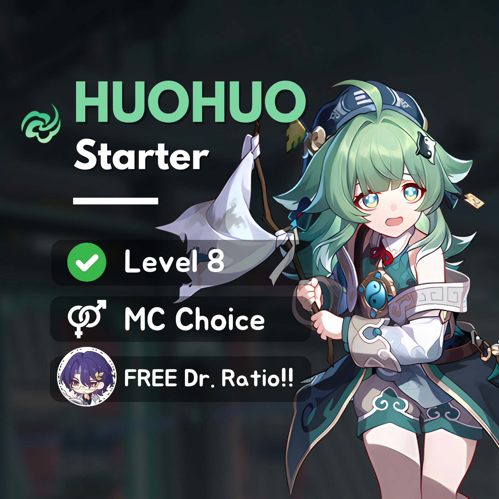 Honkai Star Rail Huo Huo Starter Account with Bronya or Signature Lightcone