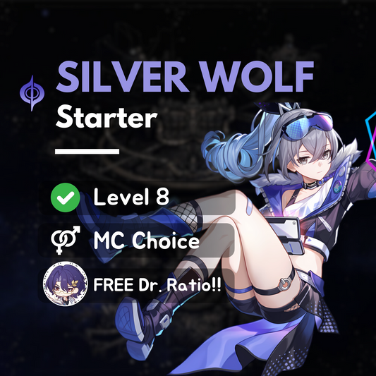 Honkai Star Rail Silver Wolf Starter Account with Bronya or Signature Lightcone