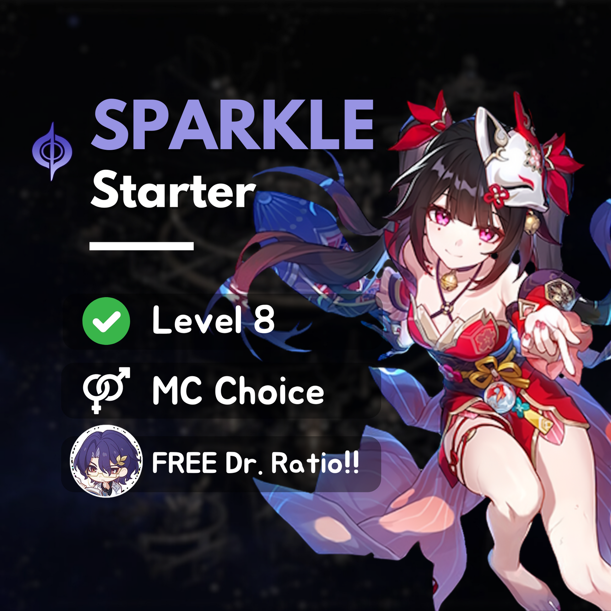 Honkai Star Rail Sparkle Starter Account with Bronya or Signature Lightcone