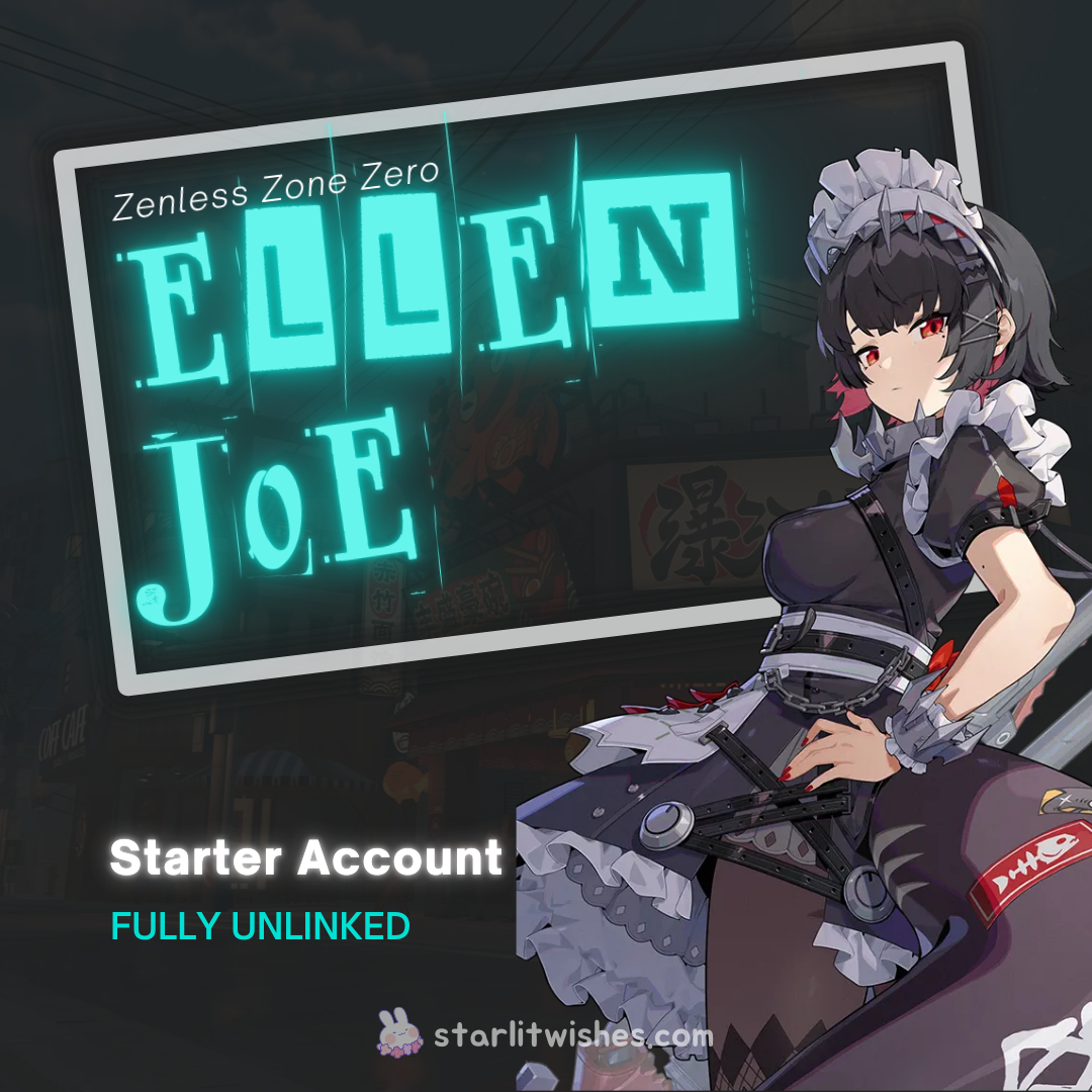 Zenless Zone Zero starter account featuring Ellen, top-tier character with exclusive gear and items